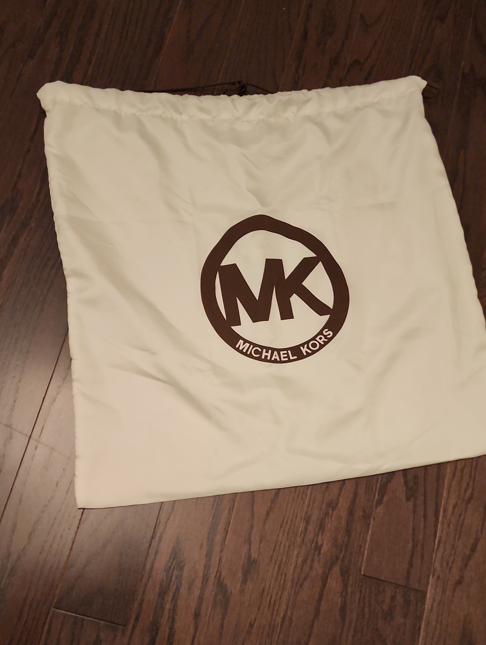 Michael Kors Cream Dust Bag with Brown Logo
